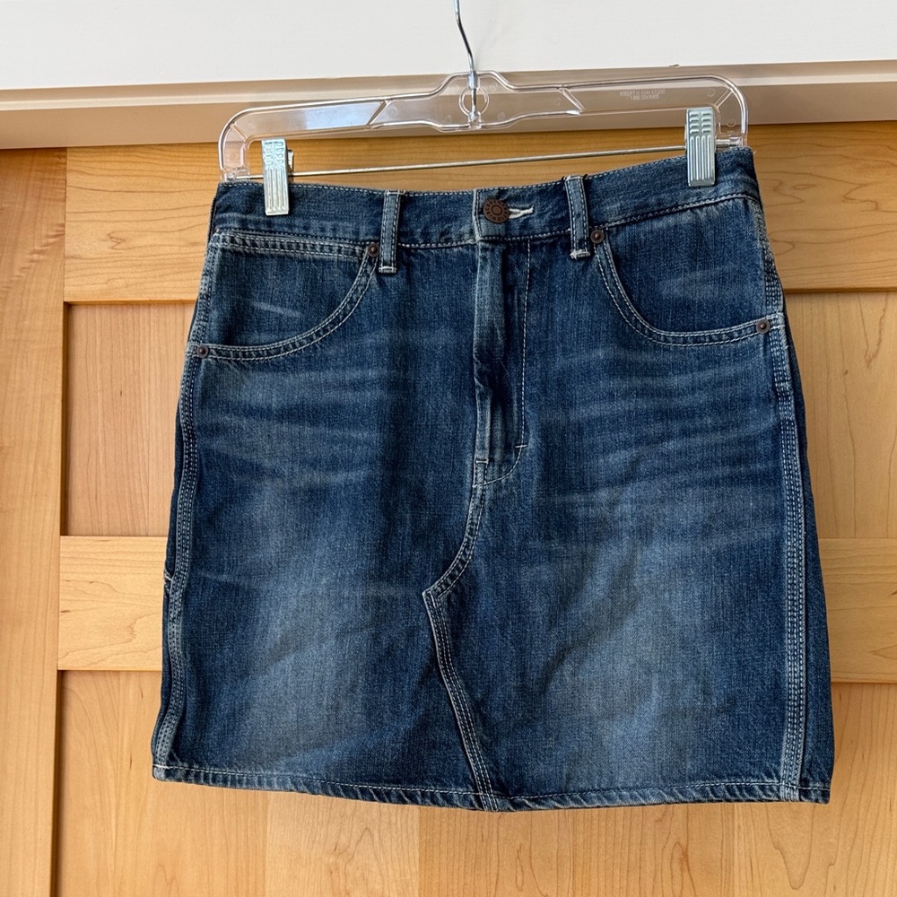BCBGeneration Dark Denim Pencil Skirt